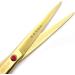 7.0 Inch Gold Hair Scissors Set - Hair Cutting & Thinning Scissors with Razor Combs | International Shipping - Buy Online on GoSupps.com