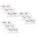 Abaodam 9 Pairs pride outfit makeup eyelashes extend cosmetic make up short false eyelashes Heart Flash chip natural eyelash girl eyelashes flash Fake eyelashes flower stickers