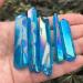 5 Pack Natural Crystal Point Rainbow Titanium Treated Quartz Rods Natural Quartz Crystal Minerals s