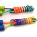 Buy Homello Adjustable Jump Rope for Children - Wooden Handle & Cotton Rope - 260cm Blue & Light Green for Fitness & Fun - Buy Online on GoSupps.com