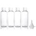 80 ml of travel bottles 4 pieces refillable. Leave empty plastic container in travel sizes bottles with screw cap for toilet items soap shampoo and conditioner clearly 4 x 80ml