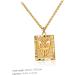 KOMBIUDA Butterfly Necklace Gold Necklace Pendant Vintage Jewelry Necklace for Men Square Golden Necklace Man Golden 53x1CM - Buy Online on GoSupps.com