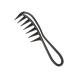 JdXun wide dentures hair ridge wide tooth comb professional hairdresser ridge antistatic crushed hair styling curling kamm for home salon hairdressing comb women men (black)