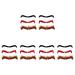 Fomiyes 18 couples Hallowe false eyebrows false facial hair Halloween-costume-eye brawe Face hair Cosplay props Christmas jewelry flannel slay sticker 1 piece (1 Pack) as shown