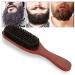 QKISS Naturalhaar Bartbrush Wood Griff Men Professional Face Rash Bearing Brush Bartkamm mustache Cleaning Baring Care Friseur Salon Device Tool