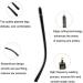 Replacement Glasses Temples - Metal Frame Transparent Temple Parts for Optimal Fit - Buy Online on GoSupps.com