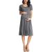 Love2Mi Floral Maternity Dress XL - Casual A-Line Midi Pregnant Dress - Buy Online on GoSupps.com