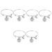 CALLARON 4 Pcs Good Sister Bracelet Adjustable Bracelet Wrist Chain Durable Bracelet Exquisite Wristwear Silver Bracelet Wrist Jewelry Charm Filler Supplies Gift Alloy 6.5 6.5cmx3pcs Silverx3pcs