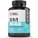 Crazy Muscle 3000mg BCAA Pills (2 Month Supply) with The Optimum 2:1:1 Ratio of Branched Chain Amino Acids for Recovery and Growth - 1000mg BCAAs per Pill (More Than BCAA Capsules) - 240 Tablets