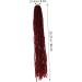 POPETPOP Dirty Little Braids Braided Wig Men Wigs Ponytail Wigs Dreadlock Crochet Hair Unisex Dreadlock Wig Braid Wigs Fashionable Hair Wig Women Hairpiece Extensions Dreadlock Extensions 90X8CM Claret - Buy Online on GoSupps.com