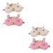 FOMIYES 4 Pcs Sherpa Fleece Eye Mask Eye Patch for Kids Cartoon Eye Mask Girls Sleep Mask Pregnancy Wedge Pillow Sleep Masks Girls Adult Masks Plush Fabrics Little Sheep Travel Household