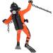 Buy Mesee Fish Tank Ornament - Diver Treasure Hunter & Treasure Chest Decoration for Aquarium - Vibrant Orange Action Decor - Buy Online on GoSupps.com