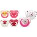 NUK Signature Day & Night Baby Dummy 18-36 Months Soothes 95% of Babies 4 Count & Star Baby Dummy | 18-36 Months | Day & Night Soothers | 2 Count Pink 18-36m 2023 4 Pack + 2 Count