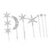 DOITOOL 1 Set Fringe Bobby Pin Rhinestone Hair Clips Side Clip Hair Accessory for Women Hair Clips for Women Hair Barrettes Hair Pin Rhinestone Barrettes Wild Issue Card Alloy