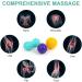 Uraqt Massage Balls Set - 3-Piece Fascia Spiked Massage Balls for Back Legs Feet & Hands - Ideal for Deep Tissue Relief - Buy Online on GoSupps.com