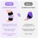 Newgo Fleece Ankle Cooling Pads & Belt | Pain Relief Socks for Swelling & Injuries - Violet Purple - Buy Online on GoSupps.com