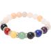 Harmony Chakra Bracelet | 7-Chakra Crystal Bracelet with Pink Aventurine for Emotions & Anxiety Relief | Ideal for Meditation & Yoga - Buy Online on GoSupps.com