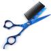 Hair Cutting Scissors 6 Inch Professional JP440c Steel Blue 2 in 1 Hair Scissors with Comb Haircut Barber Hair Cutting Shears Hairdresser Scissors Cutting Scisssor - Buy Online on GoSupps.com