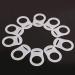 Hemore 10pcs Baby Dummy Pacifier Holder - Soft Silicone Clips High Quality Adapter Practical White Baby Accessories - Buy Online on GoSupps.com