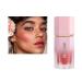 Soft Gel-Cream Blush Liquid Blush for Cheeks Lightweight Long-Wearing Smudge-Proof Natural-Looking Liquid Blush Makeup