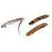 3PCS French Hair Barrettes for Women - Retro Hair Clips for Thick Hair in Dark, Light, and Brown Tortoiseshell - Buy Online on GoSupps.com