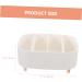 Housoutil Box Makeup Storage Box Eyeshadow Makeup Organizer Makeup Countertop Organizer Bracket Cosmetic 20.6X20X8.6CM White - Buy Online on GoSupps.com