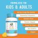 Vitamin K2 + D3 Calcium Gummies - Peach Mango & Apricot (60 Gummies) for Bone Health - Buy Online on GoSupps.com