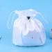 ARTIBETTER Satin Bridal Wedding Money Bag with Floral Lace - White Bridal Satin Flower Decorated Bag for Dollar Dance and Wedding Favor - Buy Online on GoSupps.com