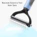 Pet Grooming Brush Deshedding Comb 2 Sided Undercoat Rake for Cats and Dogs Safe Dematting Comb Removes Loose Undercoat Mats Tangles and Knots No More Nasty Shedding and Flying Hair (blue) - Buy Online on GoSupps.com