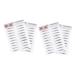 Beavorty Thickitstickitbrow 4 Pcs 3d Eyebrow Stickers Cosmetology Kit Hair Kit Makeup Kit Eyebrow Shaping Bionic Woman The Lazy 1 count (Pack of 1) Blackx2pcs