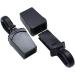Hole Cord Lock Stopper spring buckle Cord Locks 50pcs/pack Zip Clip Buckle Zipper Pulls Cord Rope Ends Lock Black For Paracord/Backpack/Clothing Black - Buy Online on GoSupps.com