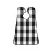 Black And White Buffalo Plaid Beard Bib Gird Beard Hair Catcher Non Stick Grooming Cloth for Shaving and Trimming Salon Cape Apron Gifts for Men