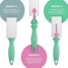 3-Pack Pocket Lint Rollers with Protective Cap - Cat Designs | Perfect for On-the-Go Lint Removal - Buy Online on GoSupps.com