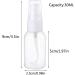 30ML Portable Refillable Plastic Fine Mist Transparent Empty Spray Sprayer Bottle Cosmetic Mini Spray Bottles Transparent Travel Small Bottles White 2 Pcs - Buy Online on GoSupps.com
