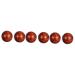 Lurrose 6 pieces of carnival baoding balls train Chinese hand balls zen meditation ball stress balls for the hand manual massage balls wood carvings rosewood desk