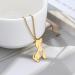 TEAMER Stainless Steel Pet Pendant Necklace - Cute Dog Cat Horse Fox Jewelry for Women - Durable & Stylish - Buy Online on GoSupps.com