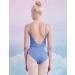 Daydance Camisole Women's Ballet Leotard with Color Waist Line - Large Light Blue - Buy Online on GoSupps.com