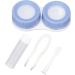 Anggrek Mini Contact Lens Container Set - Portable & Cute Purple Design Water & Dustproof for Daily Use - Buy Online on GoSupps.com