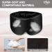 Hilph Black Satin Sleep Mask for Side Sleepers - Reusable, Adjustable Headband, 100% Blackout - Ideal for Travel, Yoga, and Naps - Buy Online on GoSupps.com