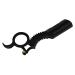 JooDaa Vintage Eyebrow Ring Razor Men's Razor with a Finger Ring Essential for Razor Black