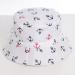 XYIYI Kids Bucket Hat | Adjustable Sun Hat for Boys & Girls 12-24 Months | Anchor White Beach Hat - Buy Online on GoSupps.com