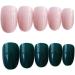Shop HUIL Artificial Nails - Pink & Green Round Head Solid Color False Nails for Perfect Manicure - International Shipping Available - Buy Online on GoSupps.com