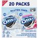 OREO Gluten Free Original & Double Stuf Chocolate Sandwich Cookies Variety Pack  Gluten Free Cookies  20 Snack Packs (2 Cookies per Pack) (Pack of 2) - Buy Online on GoSupps.com