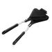Zerodeko 2 Pcs Sandwich Pan Sandwich Mold Stovetop Griddle Mini Saucepan Grilling Pan Stovetop Mini Grill Nonstick Frying Pan Press Pan Frying Pot Aluminum Frying Pan Aluminum Alloy Bread 35X18X4CMx2pcs Blackx2pcs