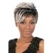 Wig Hair Women Grey Black Short Bob Afro Curly Short Cosplay Curly Synthetic Punker Anime Human