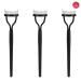 Fulaicai 3PCS Eyelash Combs 5.51 Inch Eyelash Comb Curlers Makeup Eyelash Comb Separator Black Arc Designed Eyelash Definer Comb Mascara Applicator for Eyelash Grooming