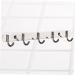 Angoily 3pcs 5 Kitchen Hooks Pegs Coat Hangers 5 Pegs Door Back Hooks Over The Door Hangers mediumx3pcs Silverx3pcs - Buy Online on GoSupps.com
