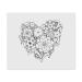 2 x 'Floral Heart' microfiber lens/glasses cleaning cloths (LC00023920)