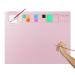 Silicone Painting Mat, Silicone Craft Mat with Cup and Paint Holder, 20"x16" Non-Stick Silicone Art Mat, Thick Washable Silicone Artist Mat for Crafts, Painting, Resin Casting, and Clay (Pink)