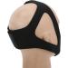 Anti Snore Chin Strap - Adjustable Neoprene Sleep Support for Open Mouth Snorers - Black Sleeping Aid - Buy Online on GoSupps.com